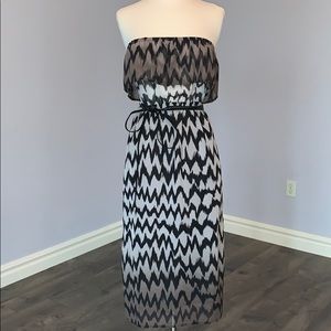 Lush Strapless Summer Dress (M)